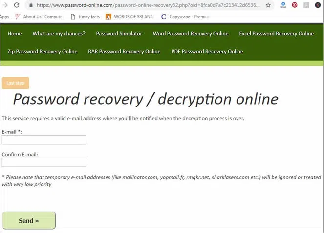 online word passwrod remover