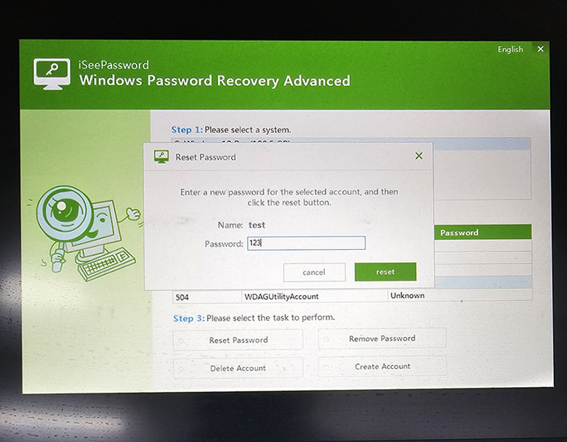 reset hp login password now