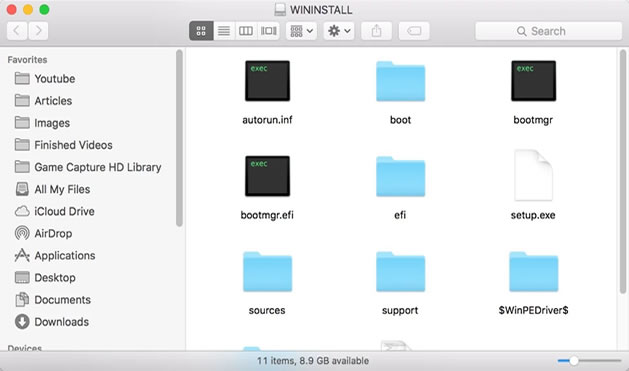 booting windows on mac